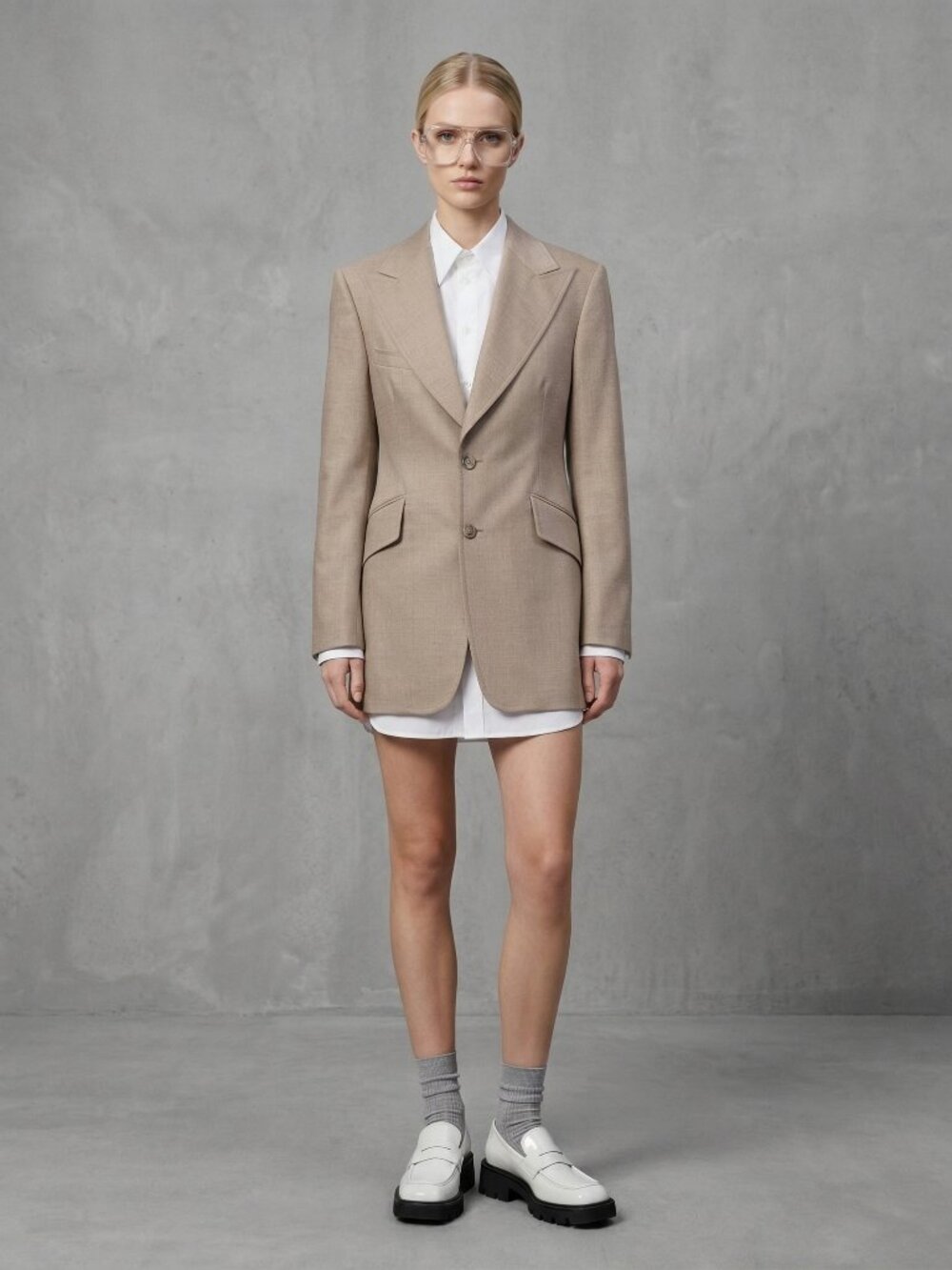 Vintage Pure Virgin Wool Equestrian-Inspired Longline Men’s Blazer